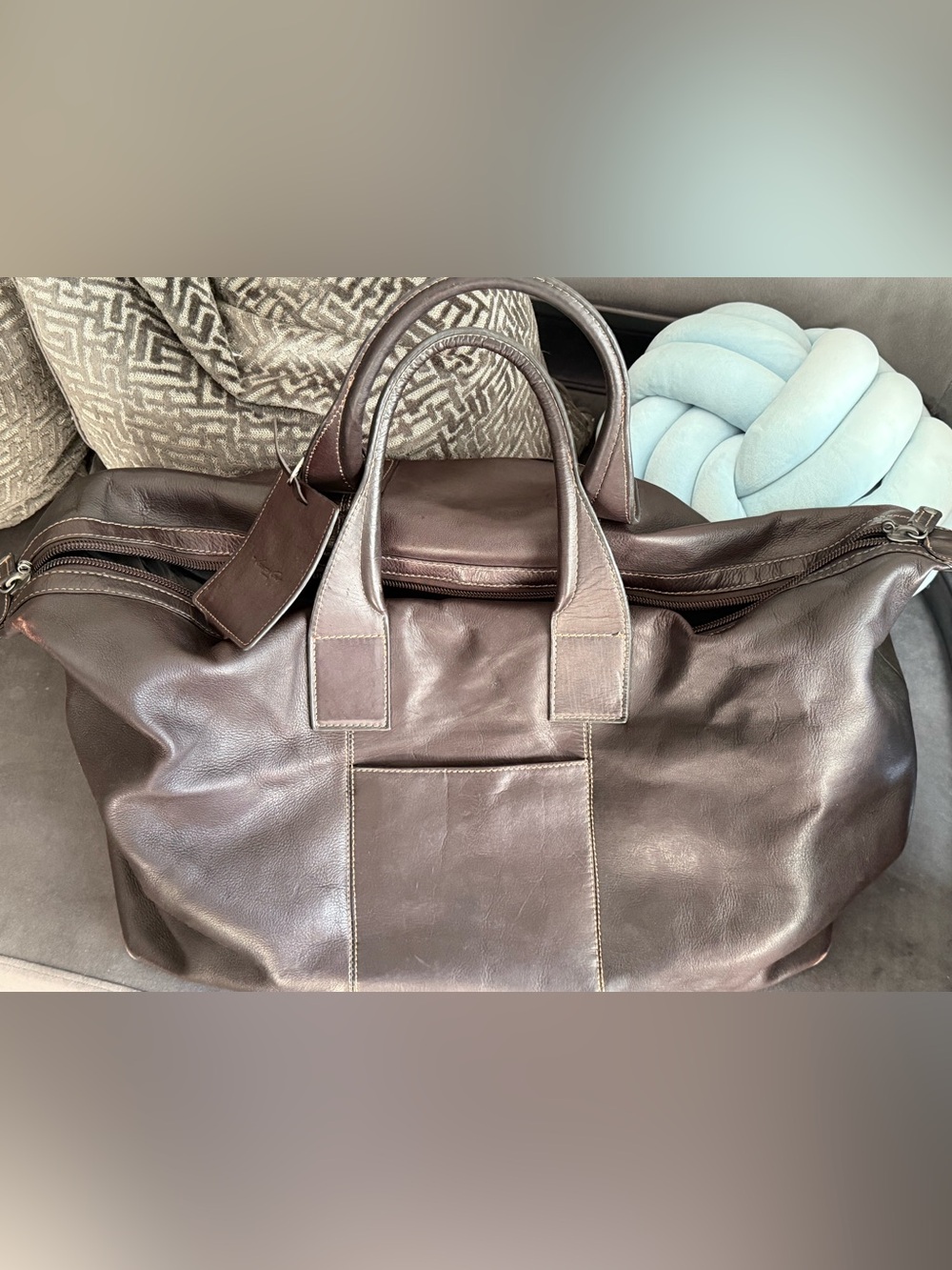 Kenneth Cole - Brown Leather Duffle